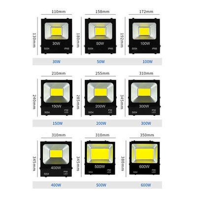 20W 30W 50W 100W 150W 200W 야외 스포츠 경기장에 대한 고전력 LED 홍수 조명