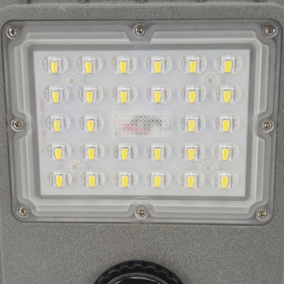 CRI Ra 70 태양 전지 패널 220V 야외 방수 IP66 어두운 회색 태양광 LED 거리 조명