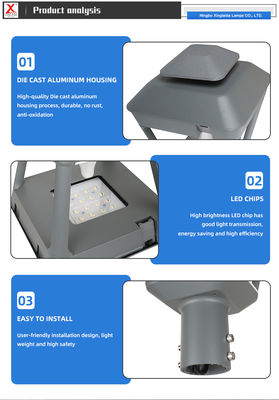 알루미늄 야외 IP65 방수 40w 60w 80w 100w 120w LED 정원 조명 공원 조명