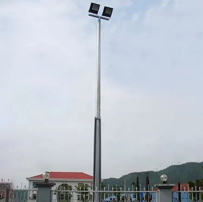 길거리 조명 설치 가이드를위한 딥 가લ્바니제 중간에 힌지 된 강철 전력 기둥