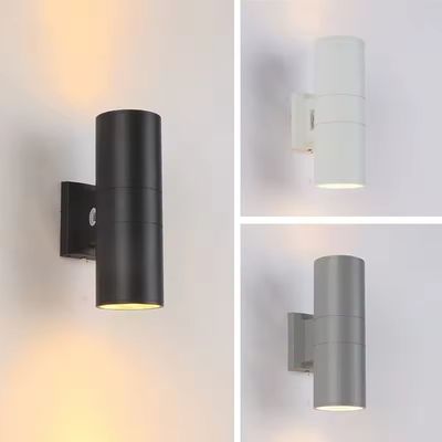 벽 스콘스 야외 정원 LED 벽 조명 디퓨저 위 아래 알루미늄 장식 벽 램프 6W 10W 12W 24W 48W 60W