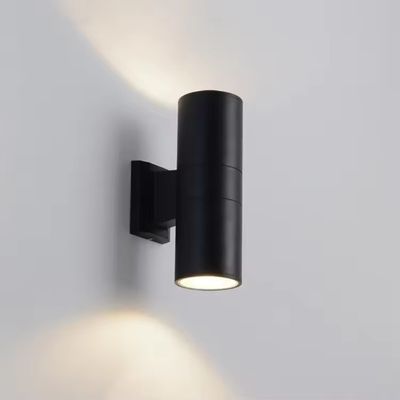 벽 스콘스 야외 정원 LED 벽 조명 디퓨저 위 아래 알루미늄 장식 벽 램프 6W 10W 12W 24W 48W 60W