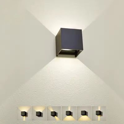 컬러 렌더링 인덱스 Ra 80 현대 외관 벽등 LED 방수 IP65 위 아래 빛