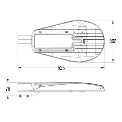 야외 SMD LED 조명 도로 빛 20W 30W 40W 50W 전력 요인 0.95 하이 웨이 빛
