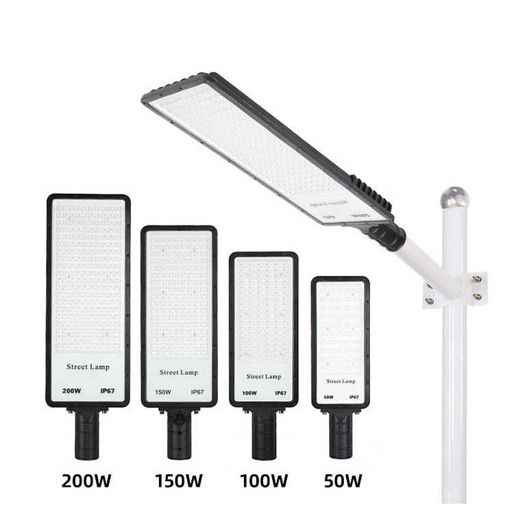 50W 100W 150W 200W 야외 IP66 방수 통합 LED 거리 빛