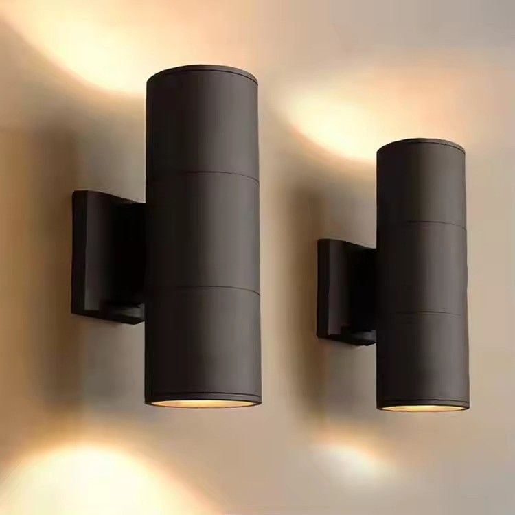 벽 스콘스 야외 정원 LED 벽 조명 디퓨저 위 아래 알루미늄 장식 벽 램프 6W 10W 12W 24W 48W 60W